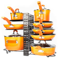 Yuming Factory Kitchen Cabinet Pantry Pot Lid Holder Height Adjustable Pan & Pot Rack Organizer